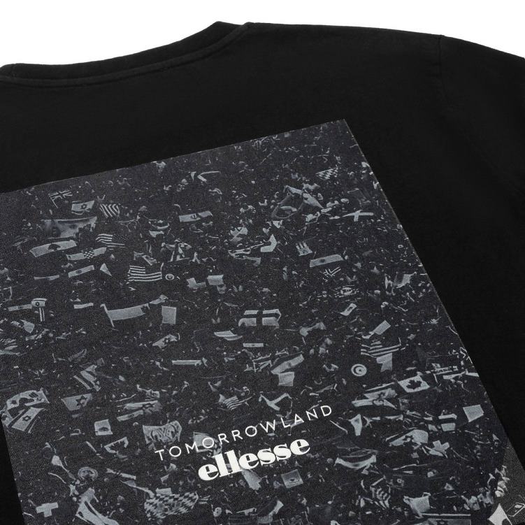 unisexo sudadera de manga larga del mundo del mañana ropa Ellesse negro PZZNT23 - Image 5
