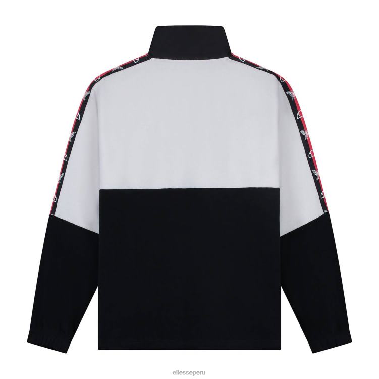 unisexo sudadera polar del mundo del mañana ropa Ellesse negro PZZNT46 - Image 3