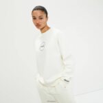 unisexo sudadera voliero ropa Ellesse blanquecino PZZNT302 - Image 4