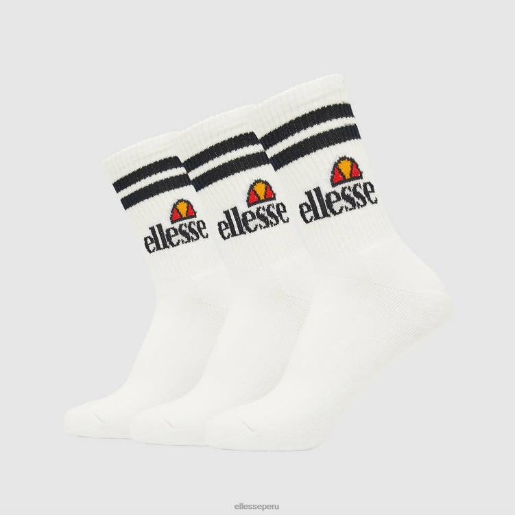 elegante paquete de 3 calcetines tipo pulóver accesorios Ellesse blanco PZZNT489
