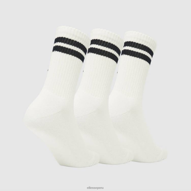 elegante paquete de 3 calcetines tipo pulóver accesorios Ellesse blanco PZZNT489