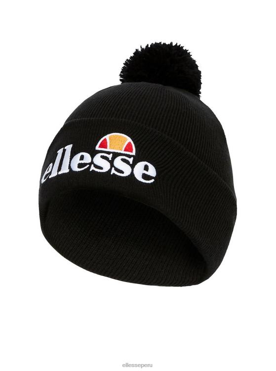 elegante gorro velly con pompón negro accesorios Ellesse morado oscuro PZZNT522