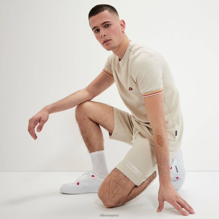 hombres longano corto ropa Ellesse beige PZZNT433