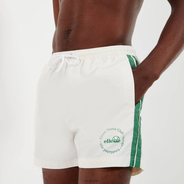 hombres shorts de baño tenios ropa Ellesse blanquecino PZZNT432