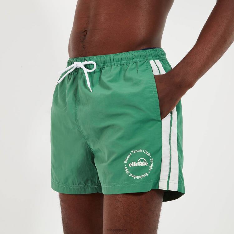 hombres shorts de baño tenios ropa Ellesse verde PZZNT431