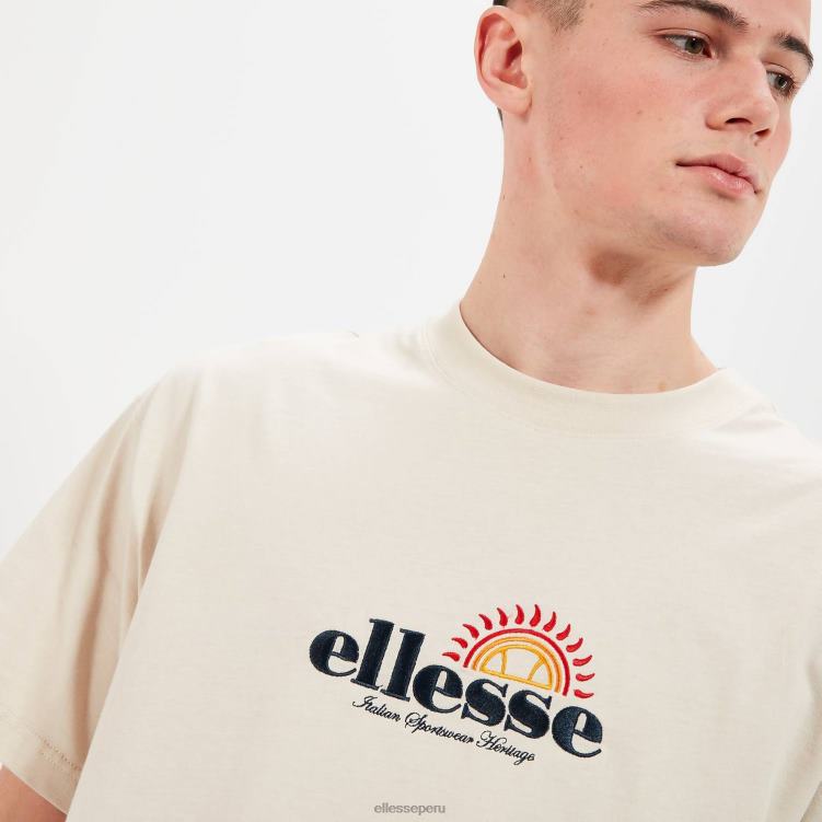 hombres camiseta aestas ropa Ellesse beige PZZNT346