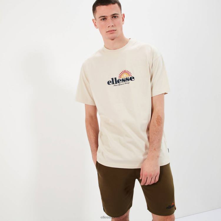 hombres camiseta aestas ropa Ellesse beige PZZNT346