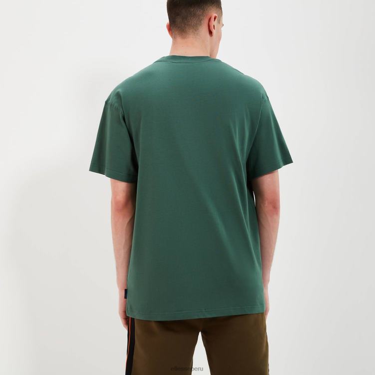 hombres camiseta aestas ropa Ellesse verde oscuro PZZNT347