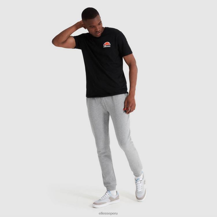 hombres camiseta canaletto ropa Ellesse negro PZZNT409