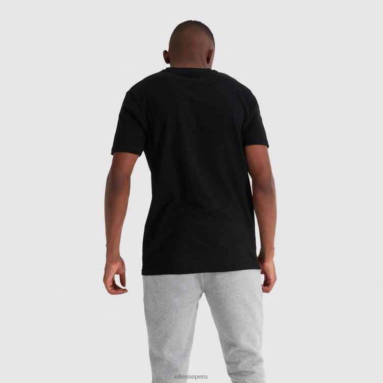 hombres camiseta canaletto ropa Ellesse negro PZZNT409