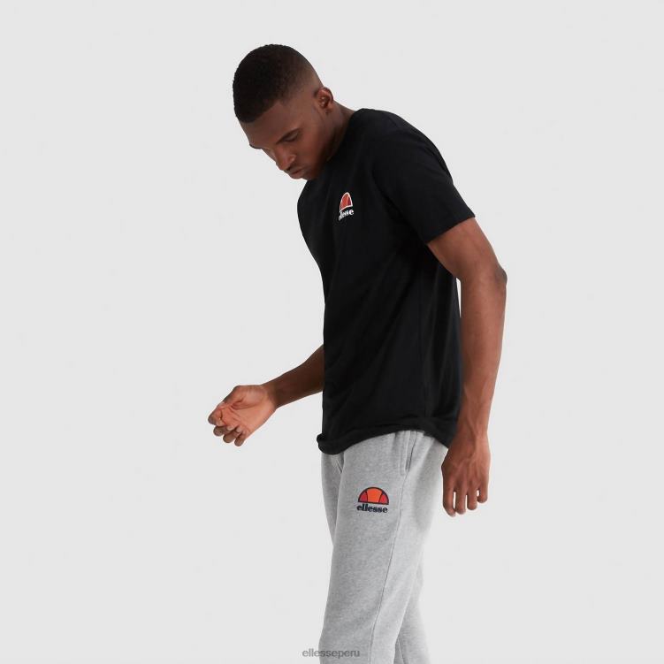 hombres camiseta canaletto ropa Ellesse negro PZZNT409