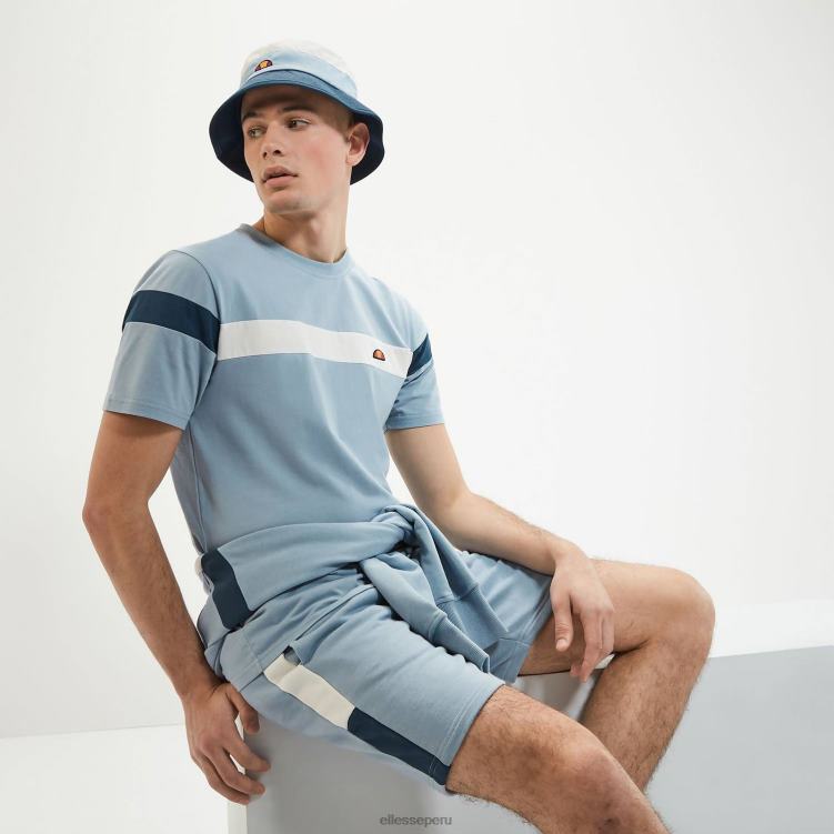 hombres camiseta caserio ropa Ellesse azul claro PZZNT355