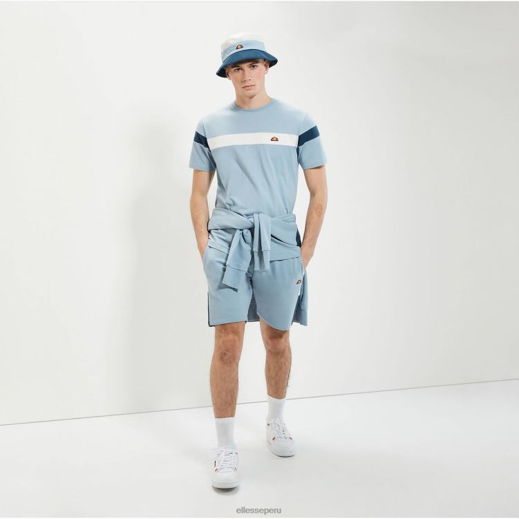 hombres camiseta caserio ropa Ellesse azul claro PZZNT355