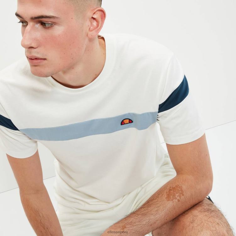 hombres camiseta caserio ropa Ellesse blanquecino PZZNT354