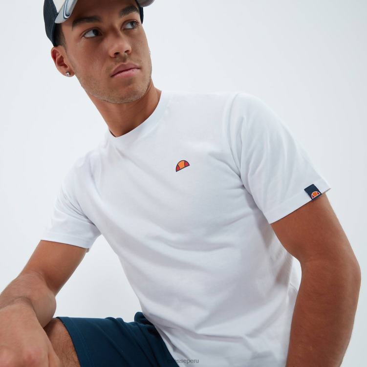 hombres camiseta chelo ropa Ellesse blanco PZZNT381