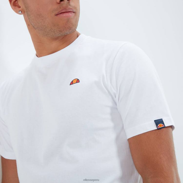 hombres camiseta chelo ropa Ellesse blanco PZZNT381