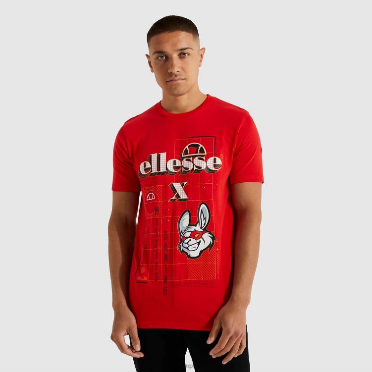 hombres camiseta cibernética inadaptados ropa Ellesse rojo PZZNT484