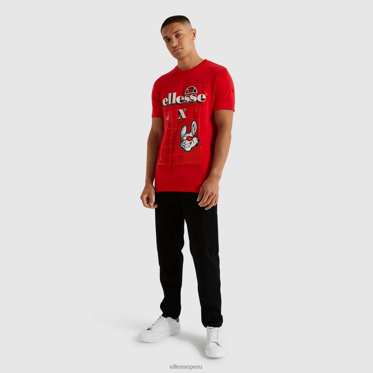 hombres camiseta cibernética inadaptados ropa Ellesse rojo PZZNT484