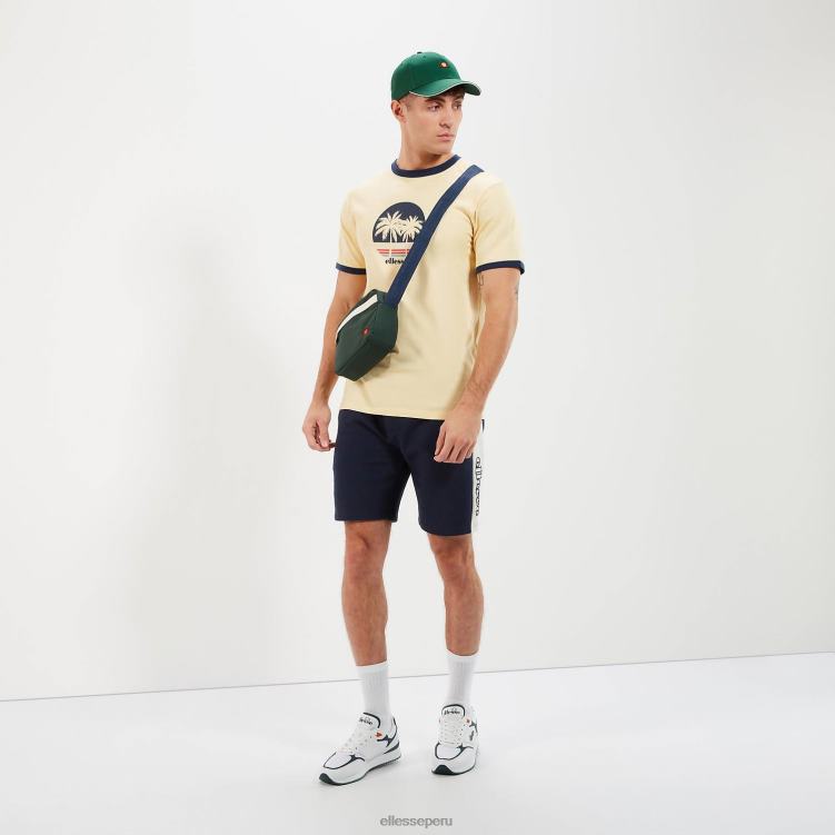 hombres camiseta darra ropa Ellesse amarillo claro PZZNT342