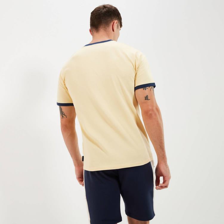 hombres camiseta darra ropa Ellesse amarillo claro PZZNT342