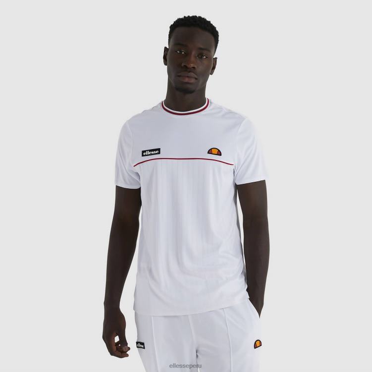 hombres camiseta de aarón ropa Ellesse blanco PZZNT479