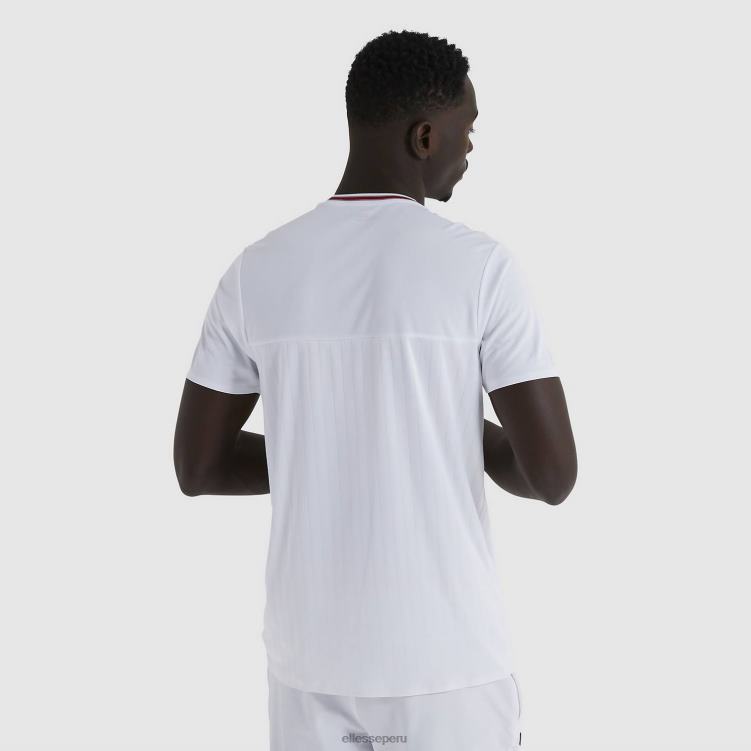 hombres camiseta de aarón ropa Ellesse blanco PZZNT479