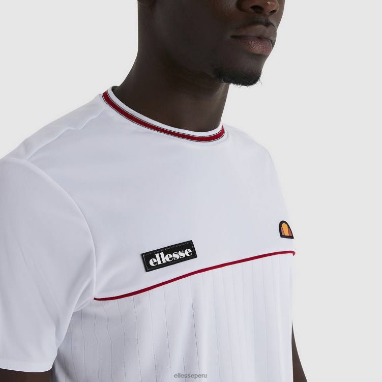 hombres camiseta de aarón ropa Ellesse blanco PZZNT479