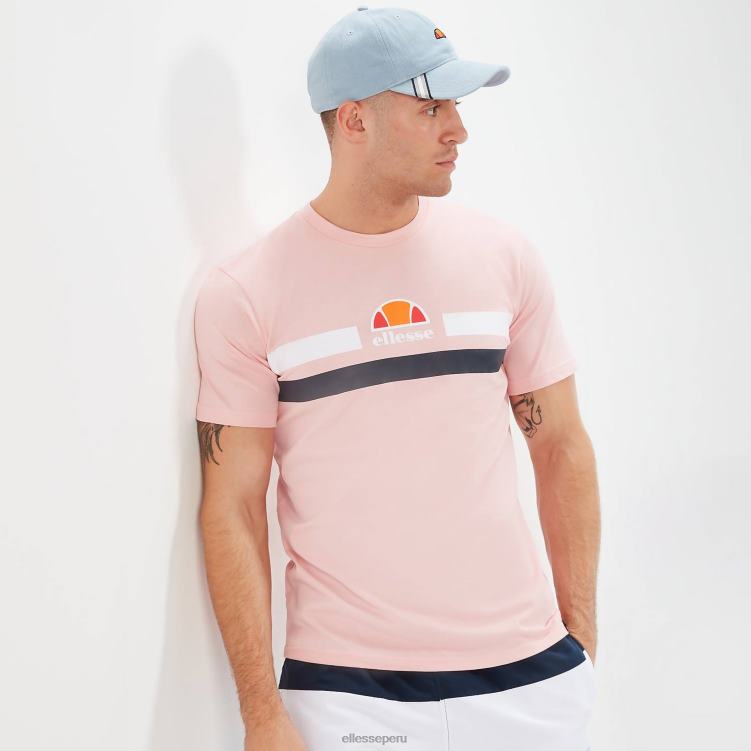 hombres camiseta de abril ropa Ellesse Rosa claro PZZNT370