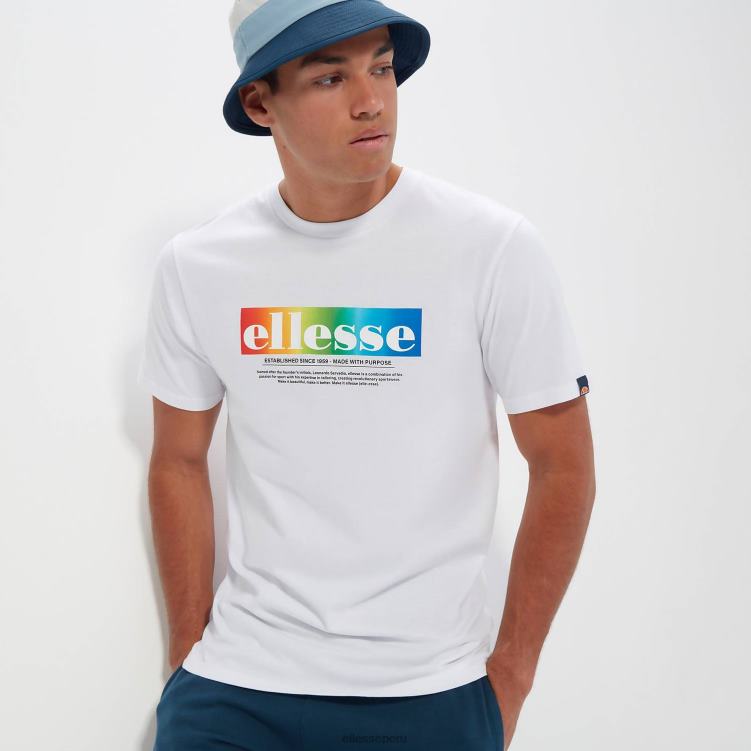 hombres camiseta de allegrio ropa Ellesse blanco PZZNT357
