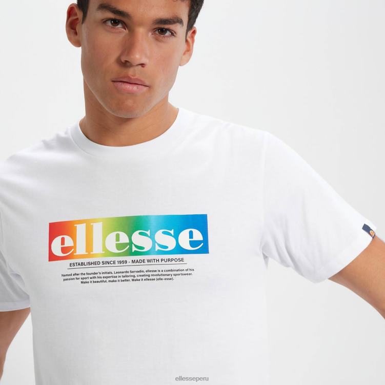hombres camiseta de allegrio ropa Ellesse blanco PZZNT357