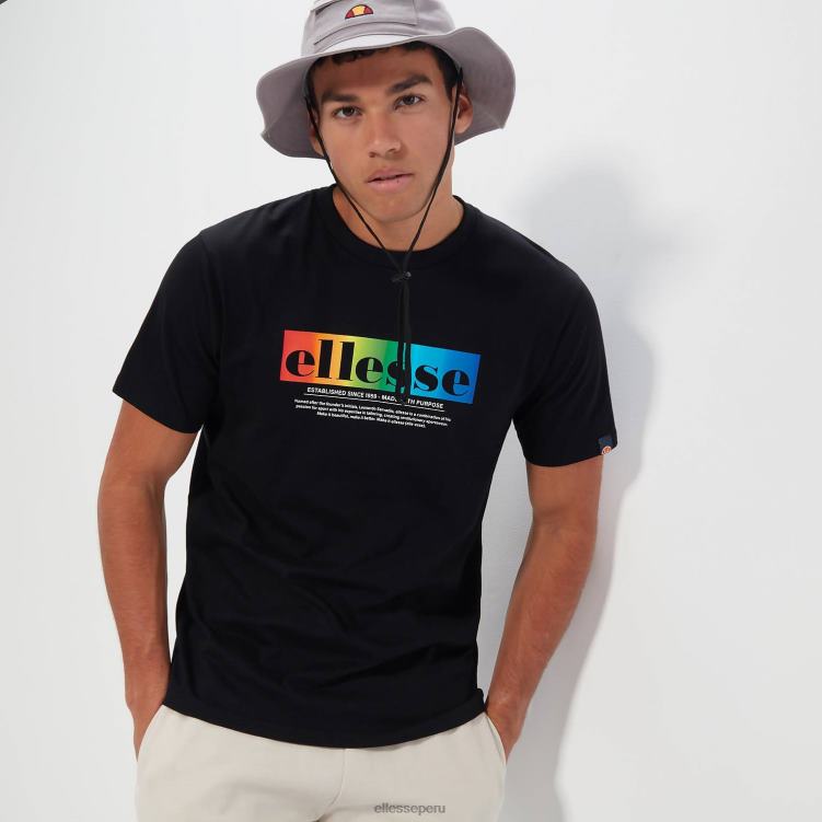 hombres camiseta de allegrio ropa Ellesse negro PZZNT358
