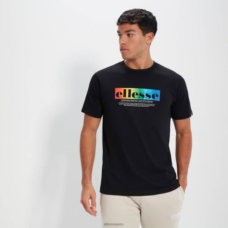hombres camiseta de allegrio ropa Ellesse negro PZZNT358
