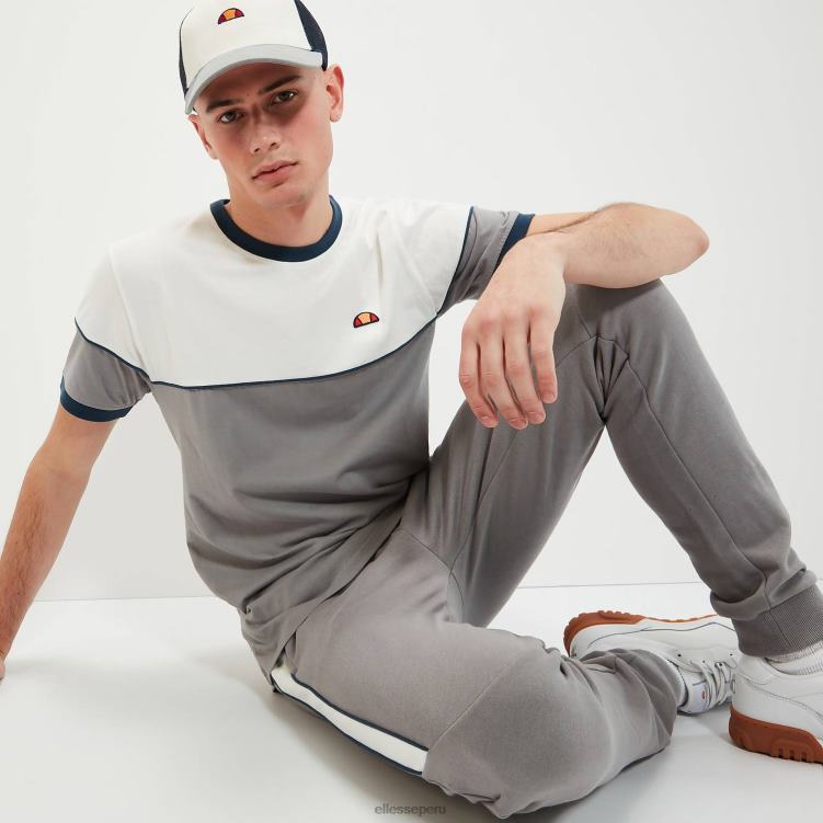 hombres camiseta de cabaña ropa Ellesse gris PZZNT359