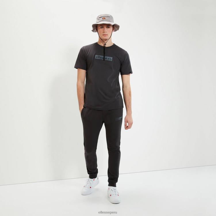 hombres camiseta de carpinona ropa Ellesse negro PZZNT374