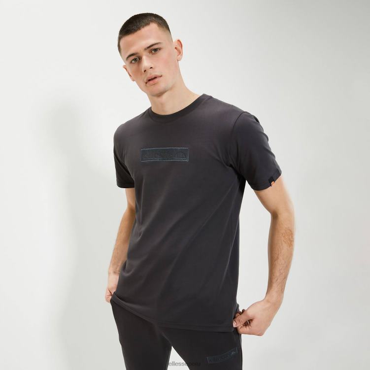 hombres camiseta de carpinona ropa Ellesse negro PZZNT374