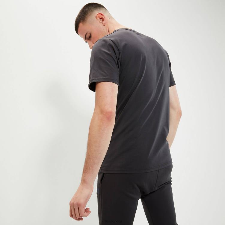 hombres camiseta de carpinona ropa Ellesse negro PZZNT374