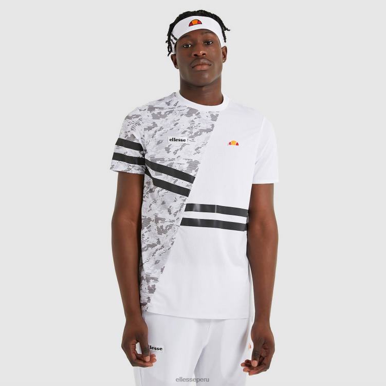 hombres camiseta de dígitos ropa Ellesse blanco PZZNT485