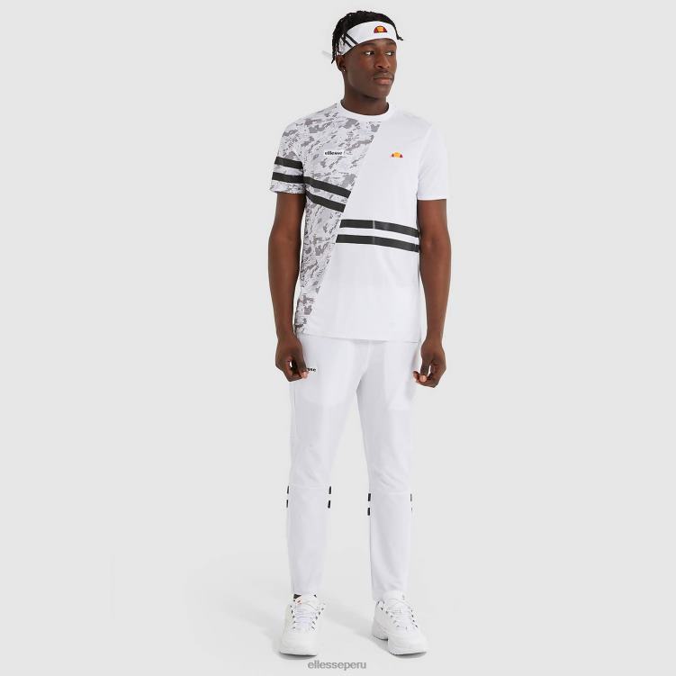 hombres camiseta de dígitos ropa Ellesse blanco PZZNT485