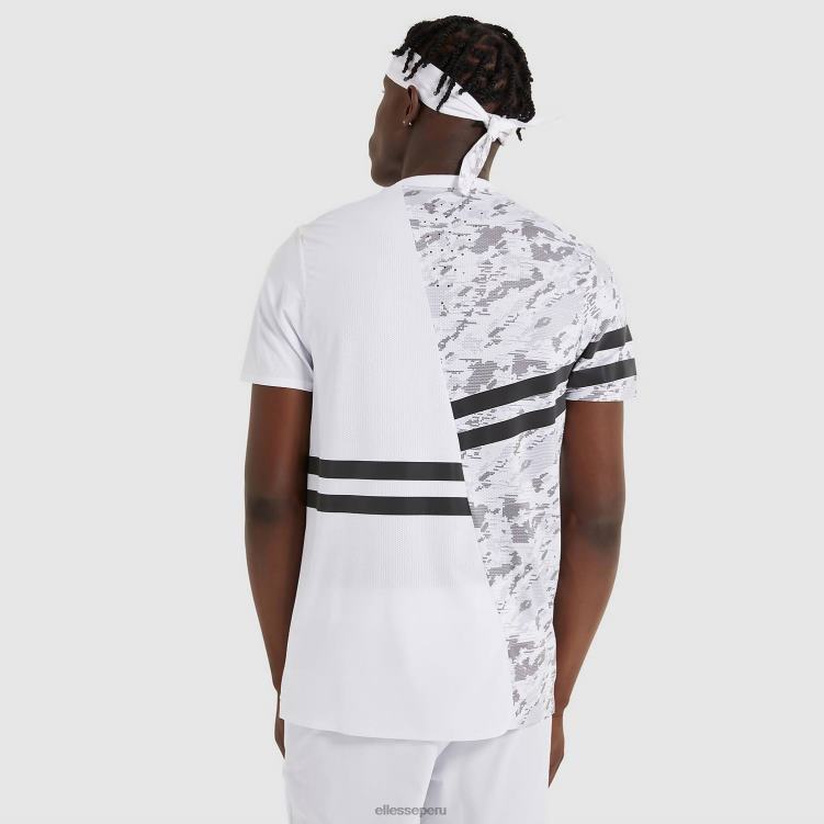 hombres camiseta de dígitos ropa Ellesse blanco PZZNT485