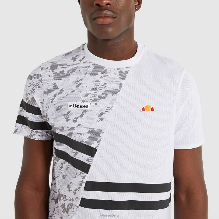 hombres camiseta de dígitos ropa Ellesse blanco PZZNT485