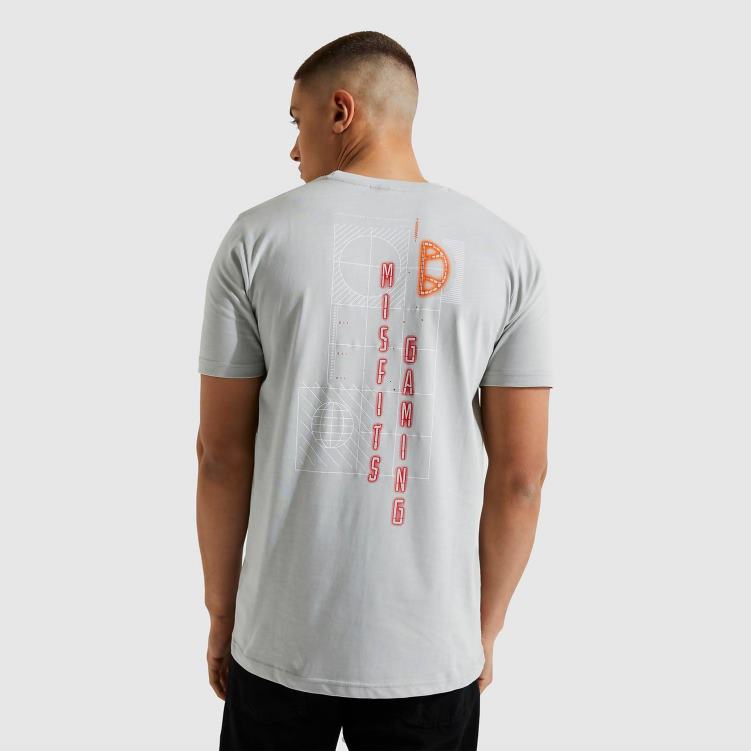 hombres camiseta de inadaptados menores ropa Ellesse gris PZZNT483