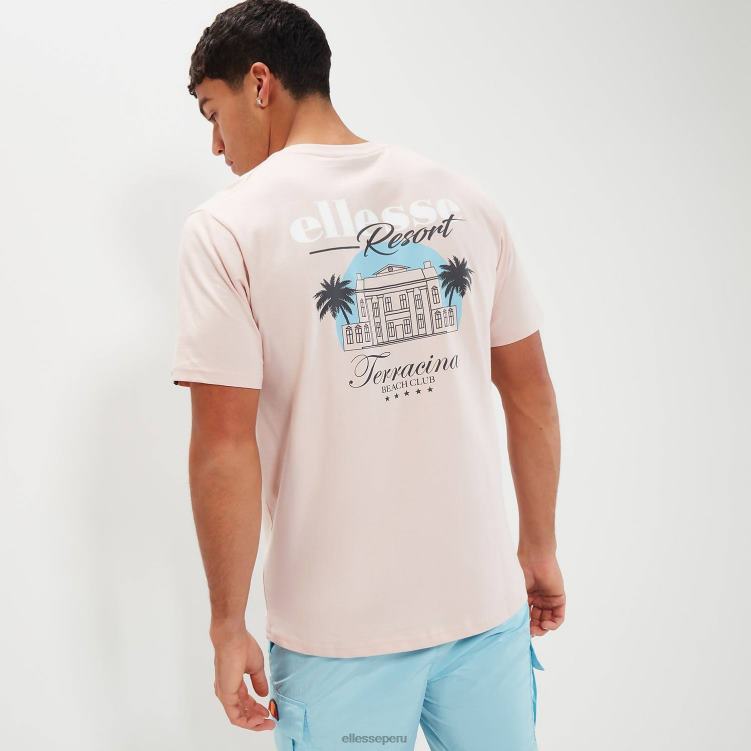 hombres camiseta drevino ropa Ellesse Rosa claro PZZNT337