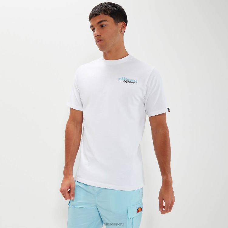 hombres camiseta drevino ropa Ellesse blanco PZZNT336