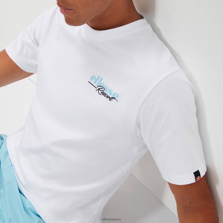 hombres camiseta drevino ropa Ellesse blanco PZZNT336
