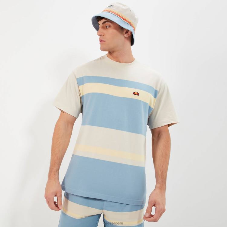 hombres camiseta junos ropa Ellesse beige/azul PZZNT345