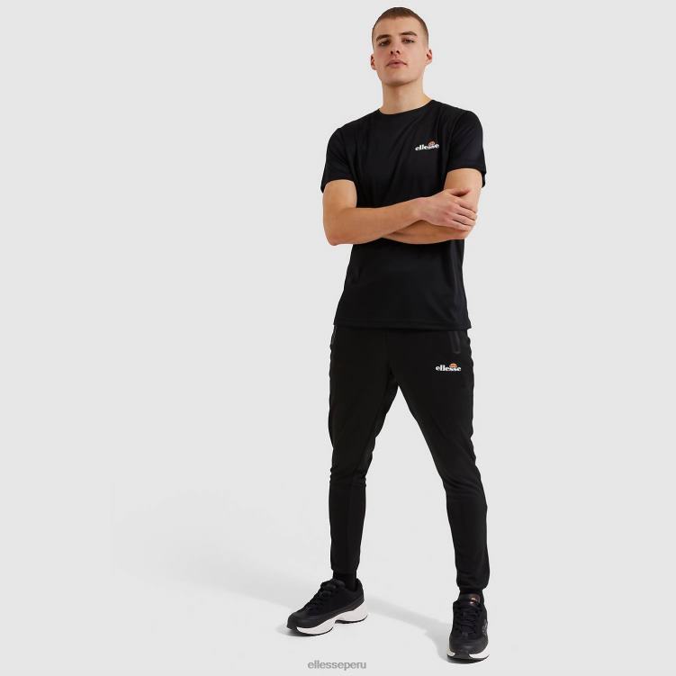 hombres camiseta malbe ropa Ellesse negro PZZNT406