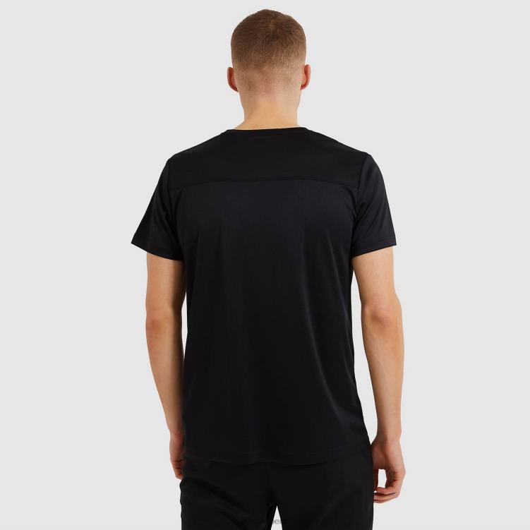 hombres camiseta malbe ropa Ellesse negro PZZNT406