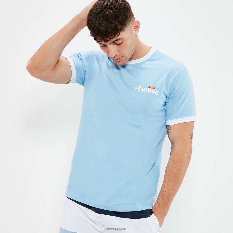 hombres camiseta meduno ropa Ellesse azul claro PZZNT402