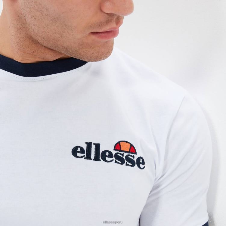 hombres camiseta meduno ropa Ellesse blanco PZZNT397