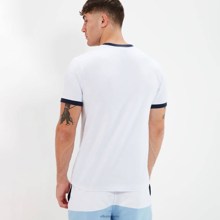 hombres camiseta meduno ropa Ellesse blanco PZZNT397